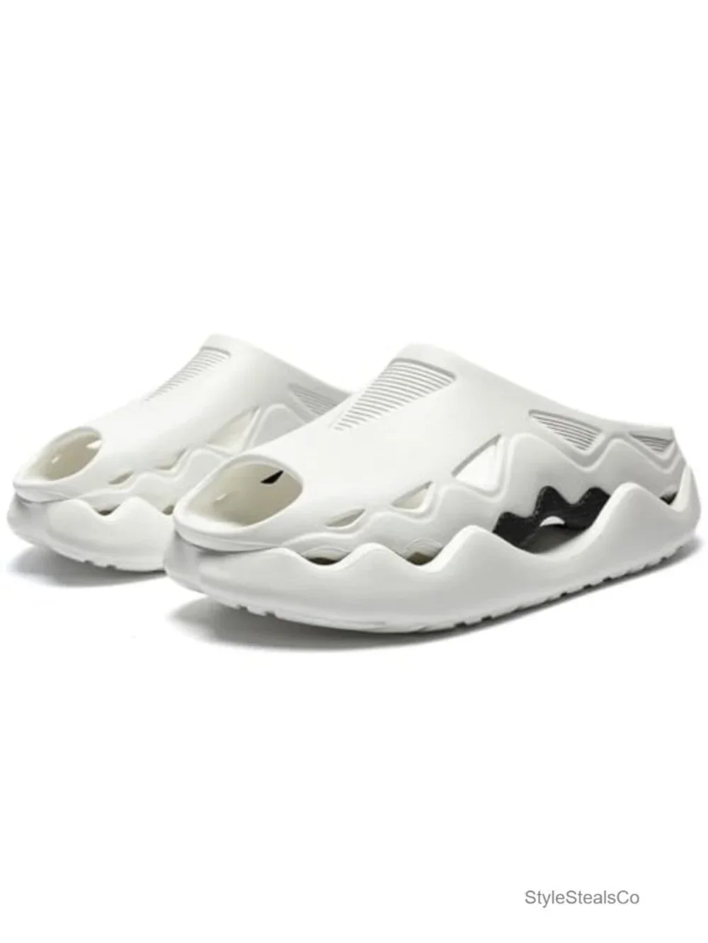 Men's Slip On Clogs EVA Platform Slides Hollow Sandals Outdoor